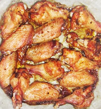 Крылышки в медово-томатном соусе (в духовке) - рецепт с фото