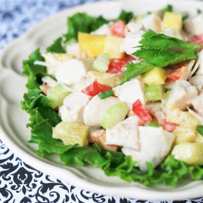 Тропический салат с индейкой и овощами - рецепт с фото