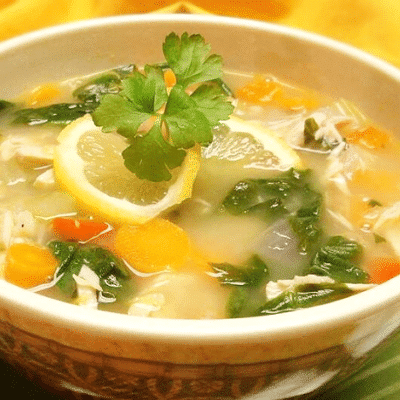 Лимонный суп с индейкой - рецепт с фото