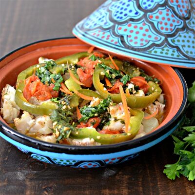 Рыбный тажин с овощами по-мароккански - рецепт с фото