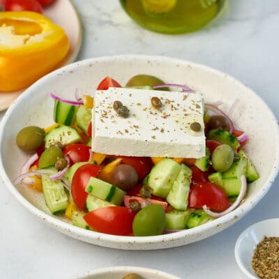 Диетический греческий салат - рецепт с фото