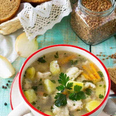Гречневый суп с клёцками - рецепт с фото