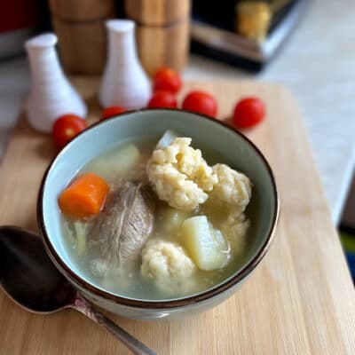 Суп с клёцками и овощами - рецепт с фото
