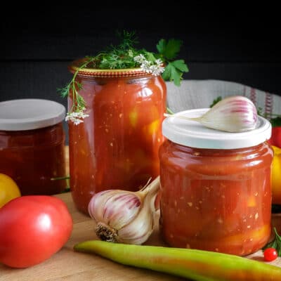 Лечо из перца и помидоров - рецепт с фото