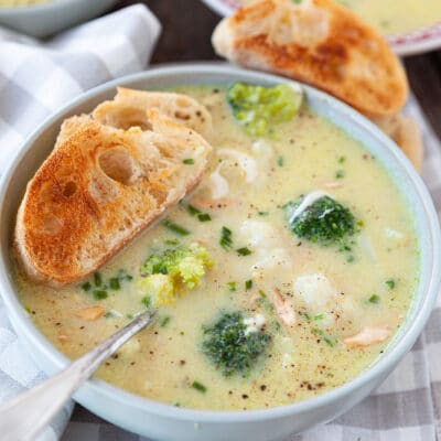 Суп из брокколи и цветной капусты - рецепт с фото