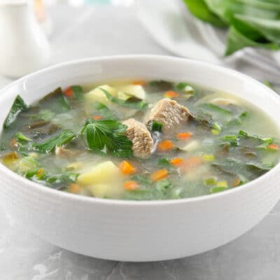 Суп из щавеля с мясом - рецепт с фото