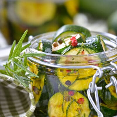 Маринованные жареные цукини (зимний салат) - рецепт с фото