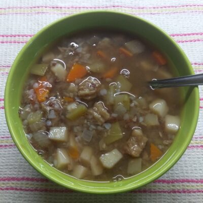 Гречневый суп с кабачком и хеком - рецепт с фото