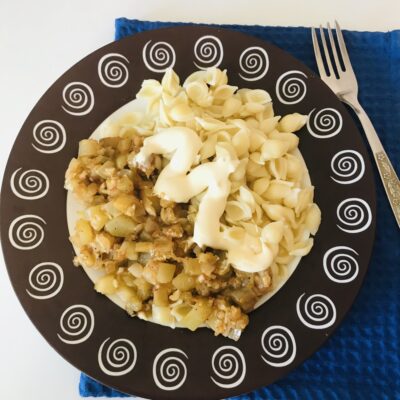 Пикантные баклажаны и кабачки на сковороде - рецепт с фото