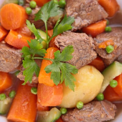 Хашлама из говядины с овощами - рецепт с фото