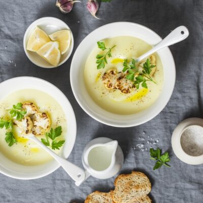 Картофельный суп-пюре с цветной капустой - рецепт с фото