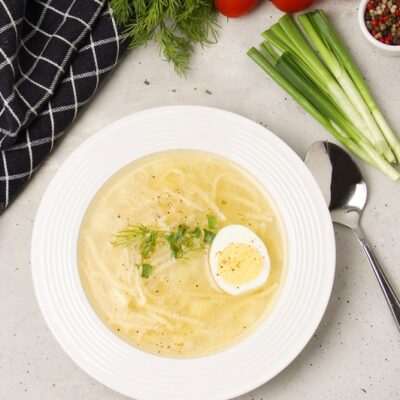 Куриный суп с домашней лапшой - рецепт с фото