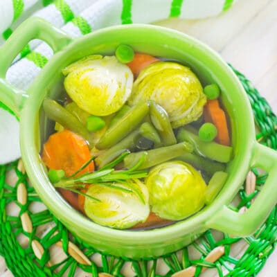 Постный овощной суп с брокколи