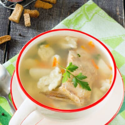 Рыбный суп с клецками - рецепт с фото
