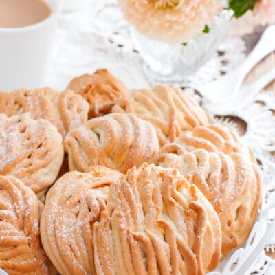 Домашнее песочное печенье через мясорубку «Хризантема» - рецепт с фото