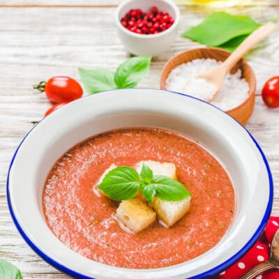 Холодный томатный суп — гаспачо - рецепт с фото