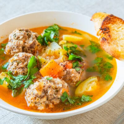 Овощной суп с фрикадельками - рецепт с фото
