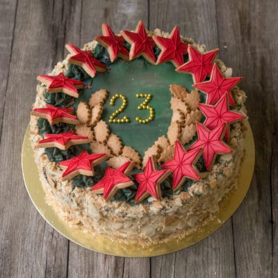 Домашний торт на 23 февраля — «Наполеон» - рецепт с фото