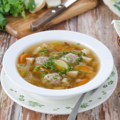 Овощной суп с фрикадельками - рецепт с фото