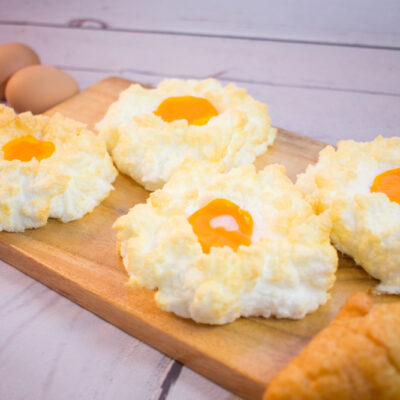 Пышная яичница — французский завтрак - рецепт с фото