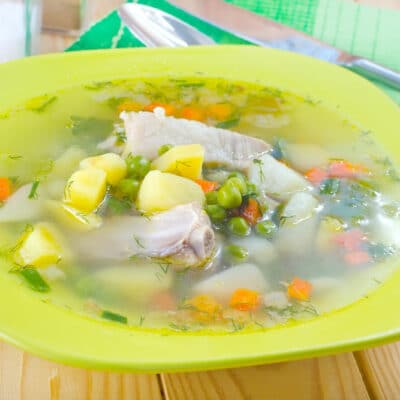 Суп с овощами на свиных ребрышках - рецепт с фото