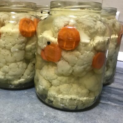 Маринованная цветная капуста на зиму - рецепт с фото