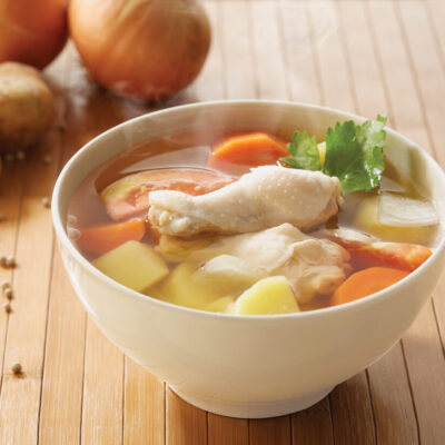 Куриный суп с овощами без зажарки - рецепт с фото