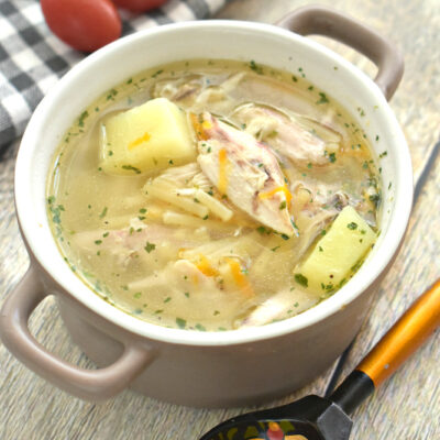 Куриный суп с вермишелью и картофелем - рецепт с фото