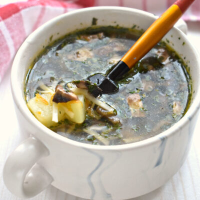 Грибной суп с лапшой и картошкой - рецепт с фото