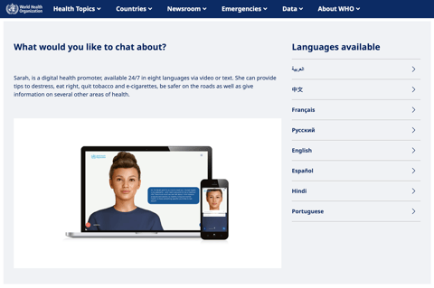 Broken links and bad advice: Conversations with SARAH, WHO’s virtual health aide