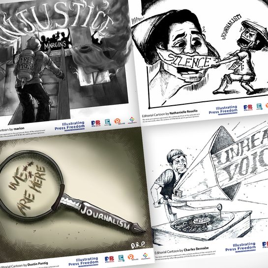 Artists tackle role of journalism through editorial cartoon contest