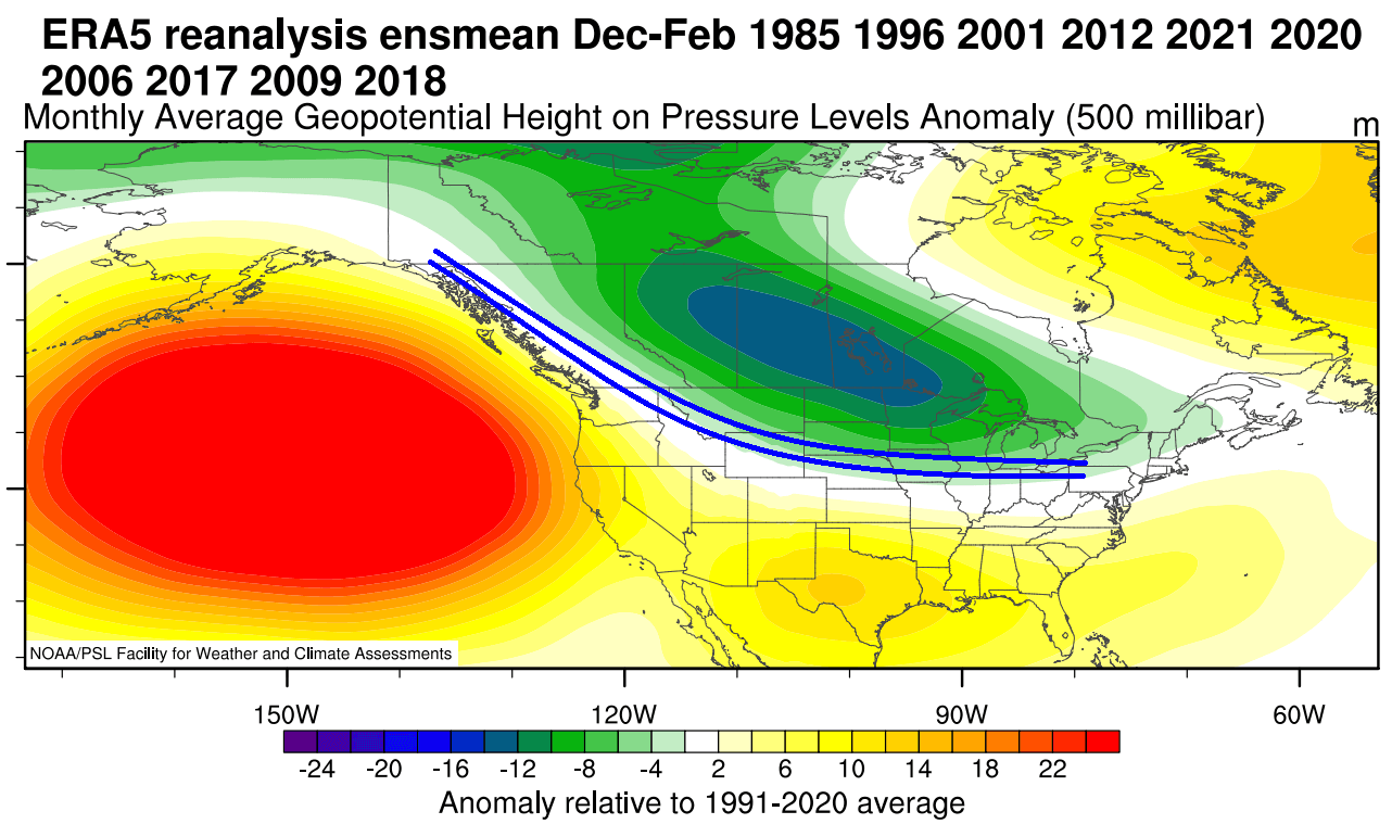 winter-forecast-2022-2023-weather-season-pressure-anomaly-history-united-states-canada-la-nina-jet-stream-snowfall