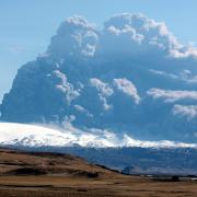 Eyjafjallajökull erupting in 2010.