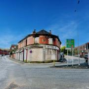 The corner building will go up for auction