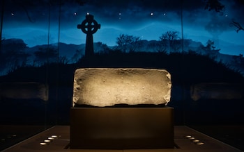 The Stone of Scone, at the Perth Museum