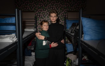 Natalya, 47 and her son Andriy, 22,