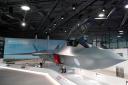 A model of the new Tempest fighter jet after being unveiled by BAE Systems which has said it is on track to meet its targets for the year (Adam Matthews/PA)