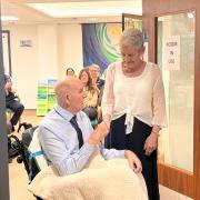 The couple married in a civil ceremony at Worthing Hospital