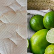 Limes, baking soda and white vinegar can be used to remove yellow stains from mattresses.