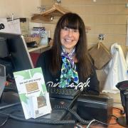 Volunteer Denise Nicholson in the Baldock shop