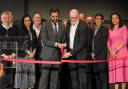 First Minister Humza Yousaf at the opening of JPMorgan in Glasgow