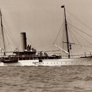 Embargoed to 0001 Thursday December 13..Handout photo from 1908 issued by the Lewis Museum Trust of the HMY Iolaire (then called the Almathea) prior to it going into service at the Stornoway Naval Base. The vessel sank near Stornoway in Lewis on New