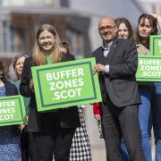 Green MSP Gillian Mackay (alongside Patrick Harvie) at the launch of her bill earlier this year