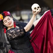 International dancers gather to celebrate the launch of the Pomegranates International Dance Festival programme in Edinburgh