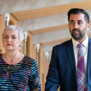 First Minister Humza Yousaf and Justice Secretary Angela Constance photographed at Holyrood