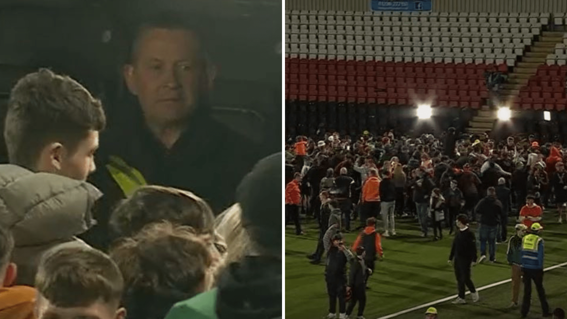'That wasn't nice' says ex-Dundee United star after pundits are swarmed by fans
