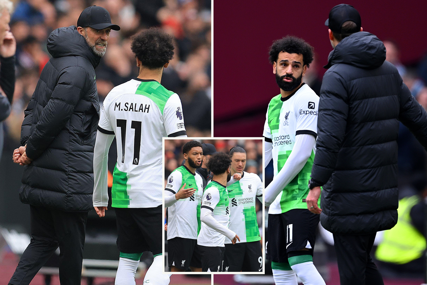 Mo Salah's bust-up with Jurgen Klopp was caused by touchline handshake snub