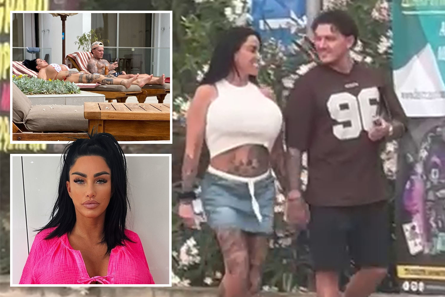 Bankrupt Katie Price looks carefree hand in hand with JJ Slater in Ayia Napa