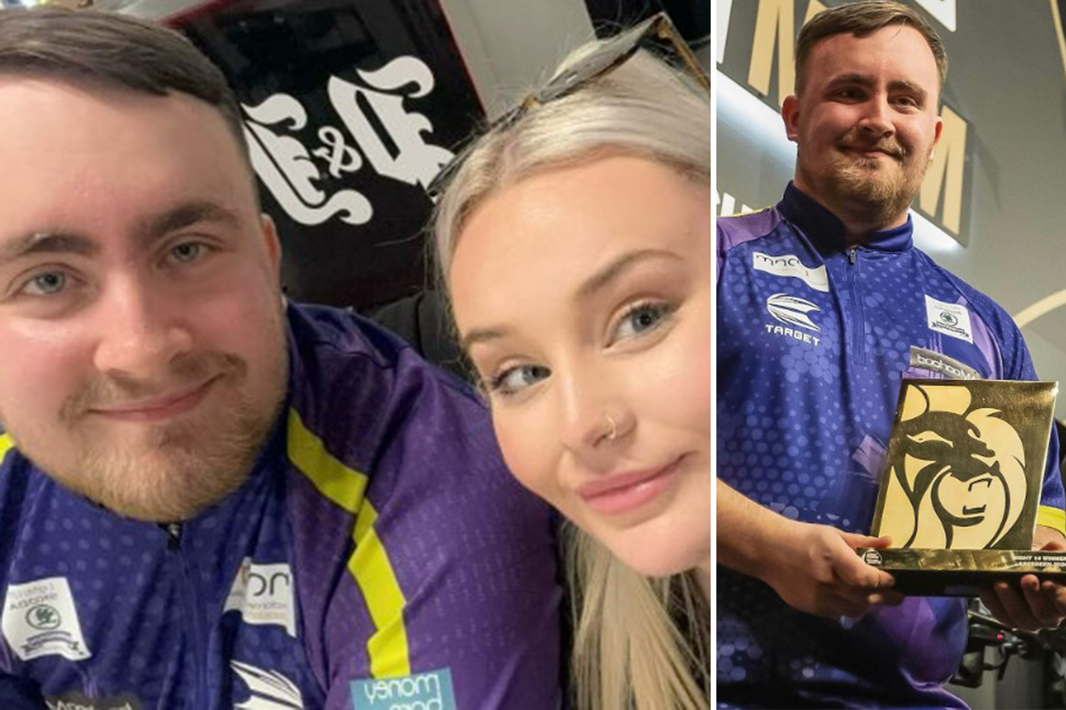 Littler's girlfriend Eloise shares cute snap of couple after Aberdeen win