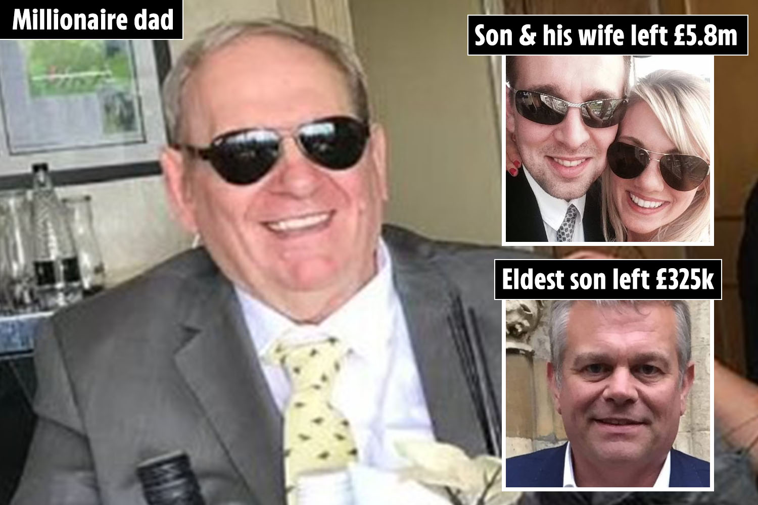 Family locked in inheritance row as dad left sons £5.8m - but siblings got £325k